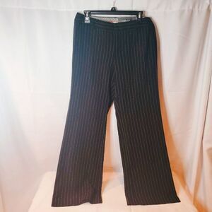 GEORGE Black and White Stripe Wide Leg Dress Pants Ladies Size 10